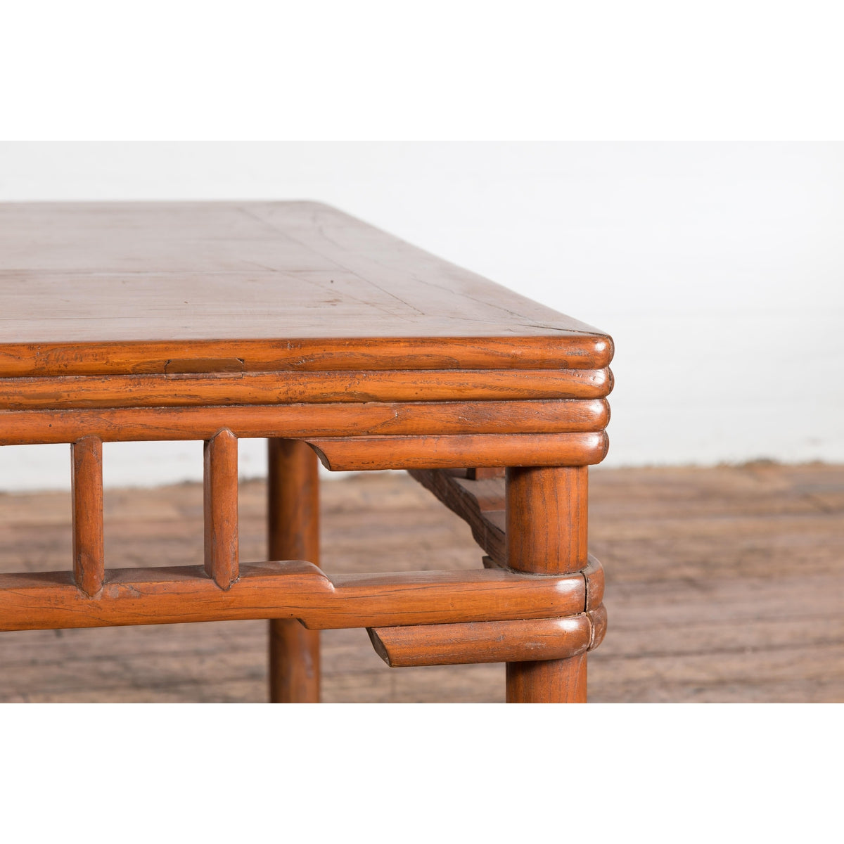 1900s Antique Square Elmwood Coffee Table-4. Asian & Chinese Furniture, Art, Antiques, Vintage Home Décor for sale at FEA Home