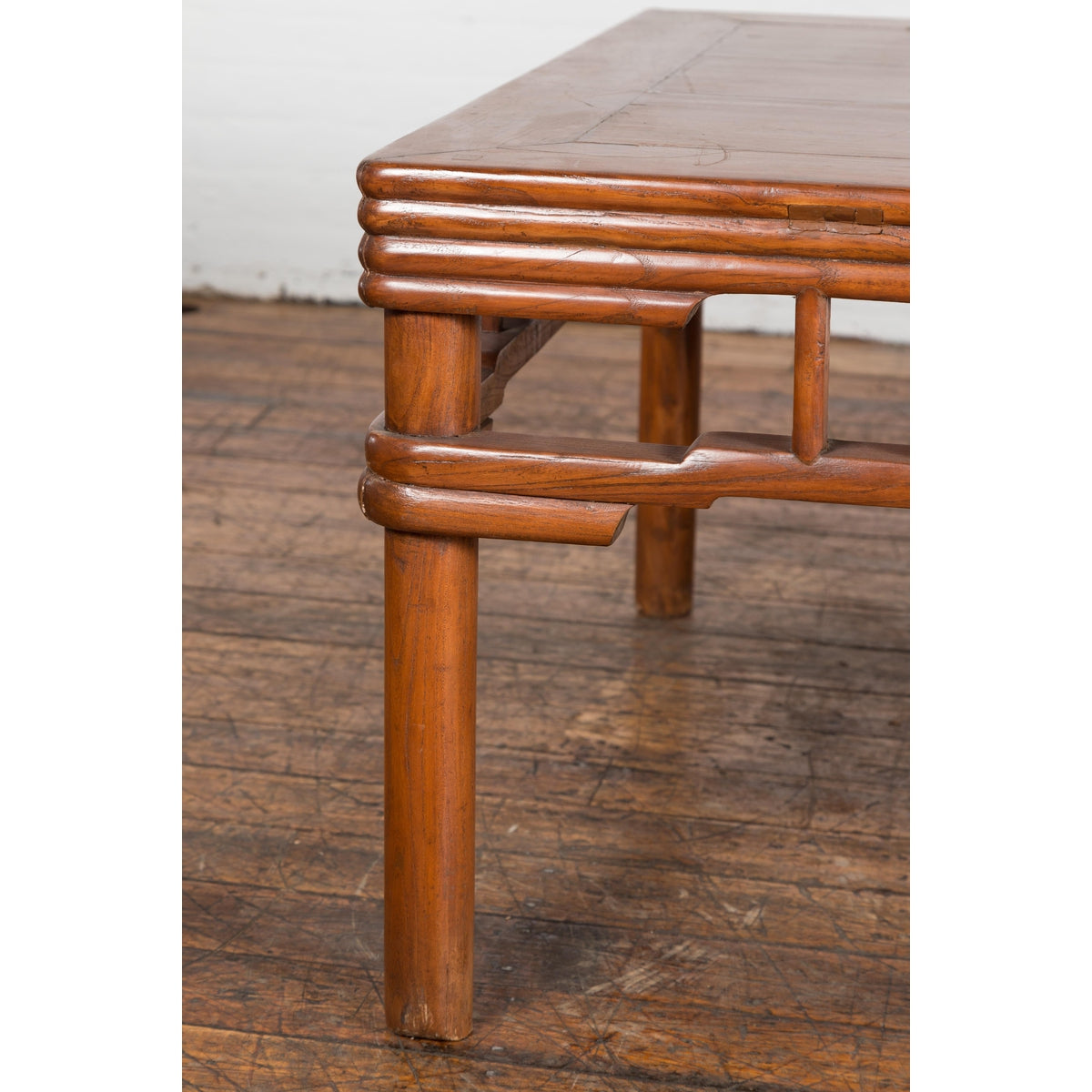 1900s Antique Square Elmwood Coffee Table-5. Asian & Chinese Furniture, Art, Antiques, Vintage Home Décor for sale at FEA Home