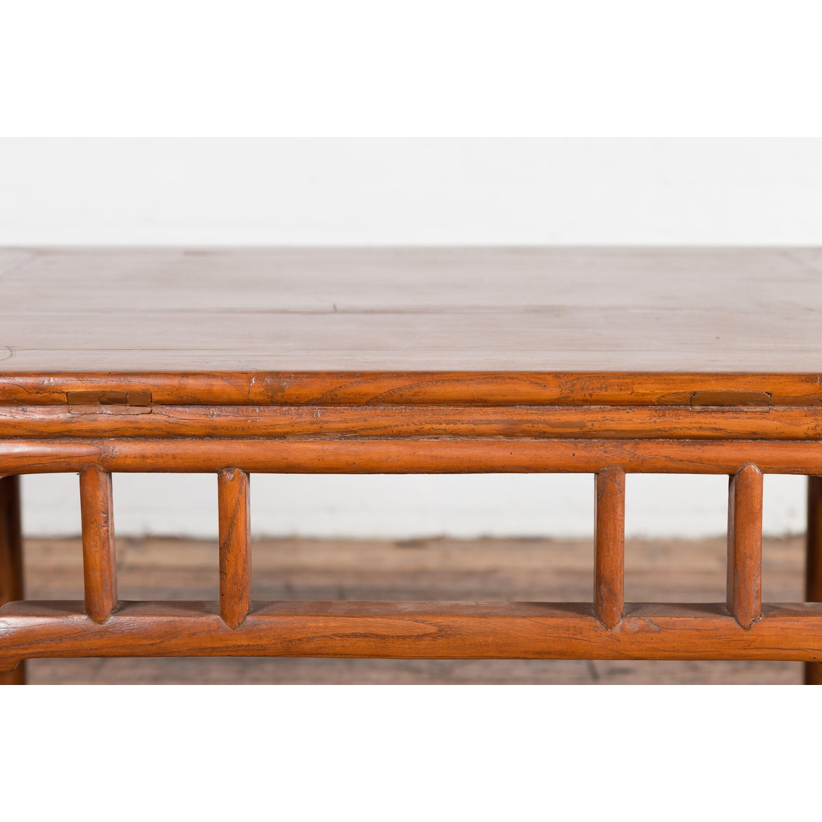 1900s Antique Square Elmwood Coffee Table-6. Asian & Chinese Furniture, Art, Antiques, Vintage Home Décor for sale at FEA Home