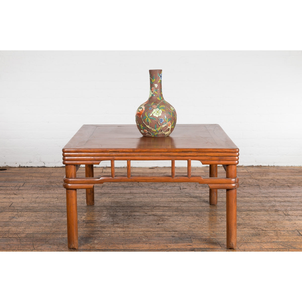 1900s Antique Square Elmwood Coffee Table-8. Asian & Chinese Furniture, Art, Antiques, Vintage Home Décor for sale at FEA Home