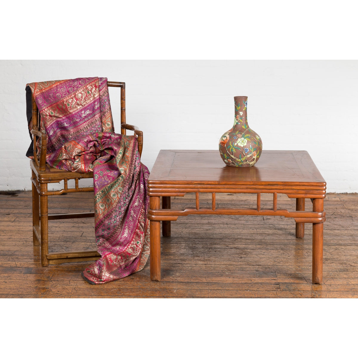 1900s Antique Square Elmwood Coffee Table-9. Asian & Chinese Furniture, Art, Antiques, Vintage Home Décor for sale at FEA Home