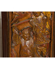 Hand-Carved Antique Wall Panels with Puppet Design-11. Asian & Chinese Furniture, Art, Antiques, Vintage Home Décor for sale at FEA Home