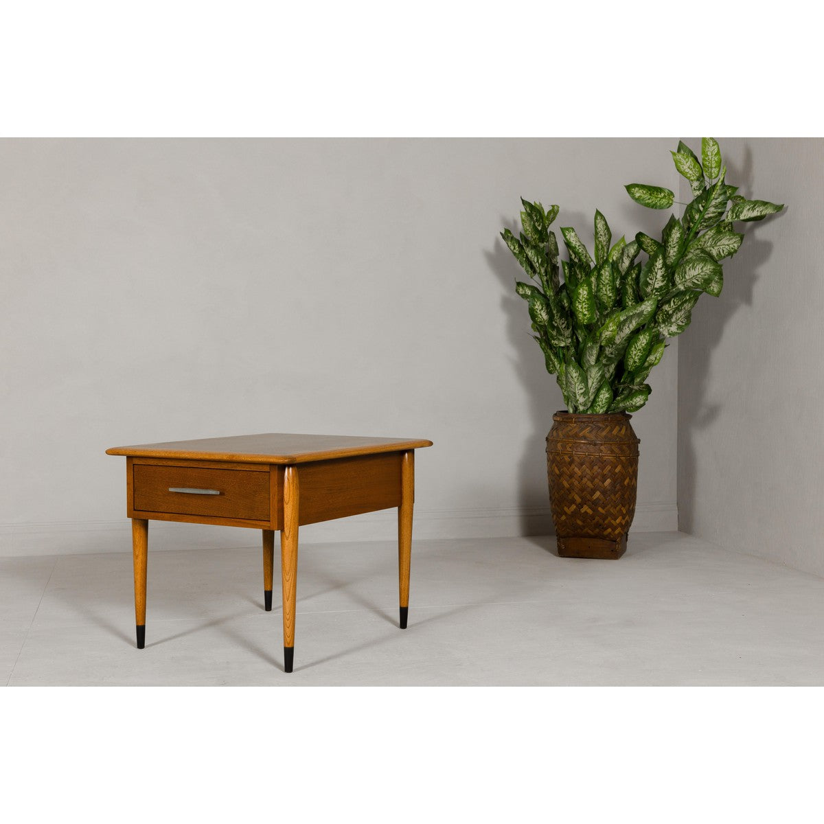 Lane Altavista Midcentury Side Table with Single Drawer and Tapering Legs-17. Asian & Chinese Furniture, Art, Antiques, Vintage Home Décor for sale at FEA Home