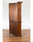 Javanese Dutch Colonial Two Part Display Corner Cabinet with Glass Doors-11. Asian & Chinese Furniture, Art, Antiques, Vintage Home Décor for sale at FEA Home