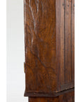 Javanese Dutch Colonial Two Part Display Corner Cabinet with Glass Doors-14. Asian & Chinese Furniture, Art, Antiques, Vintage Home Décor for sale at FEA Home