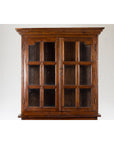 Javanese Dutch Colonial Two Part Display Corner Cabinet with Glass Doors-5. Asian & Chinese Furniture, Art, Antiques, Vintage Home Décor for sale at FEA Home
