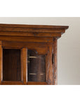 Javanese Dutch Colonial Two Part Display Corner Cabinet with Glass Doors-8. Asian & Chinese Furniture, Art, Antiques, Vintage Home Décor for sale at FEA Home