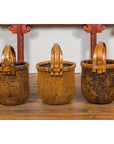 Large Antique Willow Grain Basket with Wooden Handle, Sold Each-11. Asian & Chinese Furniture, Art, Antiques, Vintage Home Décor for sale at FEA Home