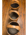Large Antique Willow Grain Basket with Wooden Handle, Sold Each-14. Asian & Chinese Furniture, Art, Antiques, Vintage Home Décor for sale at FEA Home