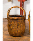 Large Antique Willow Grain Basket with Wooden Handle, Sold Each-3. Asian & Chinese Furniture, Art, Antiques, Vintage Home Décor for sale at FEA Home
