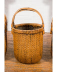 Large Antique Willow Grain Basket with Wooden Handle, Sold Each-4. Asian & Chinese Furniture, Art, Antiques, Vintage Home Décor for sale at FEA Home