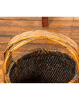 Large Antique Willow Grain Basket with Wooden Handle, Sold Each-6. Asian & Chinese Furniture, Art, Antiques, Vintage Home Décor for sale at FEA Home
