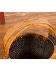 Large Antique Willow Grain Basket with Wooden Handle, Sold Each-8. Asian & Chinese Furniture, Art, Antiques, Vintage Home Décor for sale at FEA Home