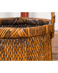 Large Antique Willow Grain Basket with Wooden Handle, Sold Each-9. Asian & Chinese Furniture, Art, Antiques, Vintage Home Décor for sale at FEA Home