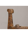 19th Century Rustic Carved Wooden Mortar and Pestle Mounted on Black Custom Base-12. Asian & Chinese Furniture, Art, Antiques, Vintage Home Décor for sale at FEA Home