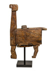 19th Century Rustic Carved Wooden Mortar and Pestle Mounted on Black Custom Base-1. Asian & Chinese Furniture, Art, Antiques, Vintage Home Décor for sale at FEA Home