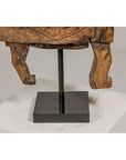 19th Century Rustic Carved Wooden Mortar and Pestle Mounted on Black Custom Base-5. Asian & Chinese Furniture, Art, Antiques, Vintage Home Décor for sale at FEA Home