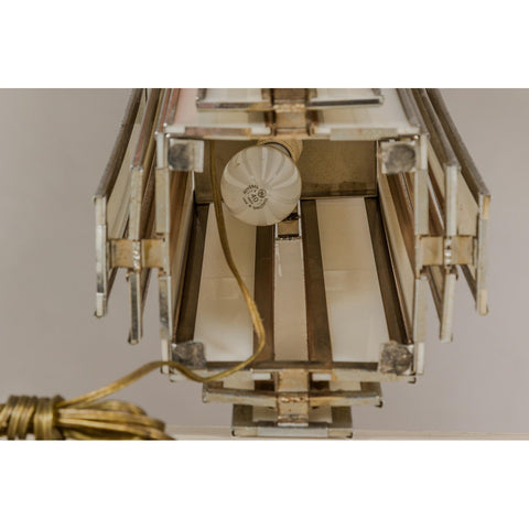 Art Deco Style Skyscraper Vintage Lamp with Double Lighting-YN5209-12. Asian & Chinese Furniture, Art, Antiques, Vintage Home Décor for sale at FEA Home