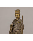 Bronze Statuette of a Chinese Ancestral Figure Standing on a Giant Fish-15. Asian & Chinese Furniture, Art, Antiques, Vintage Home Décor for sale at FEA Home