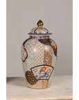 Arita Style Lidded Jars with Gold, Blue and Orange Floral Motifs-5. Asian & Chinese Furniture, Art, Antiques, Vintage Home Décor for sale at FEA Home