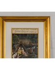 Mughal Style Watercolor on Paper Painting Depicting a King and His Harem, Framed-2. Asian & Chinese Furniture, Art, Antiques, Vintage Home Décor for sale at FEA Home
