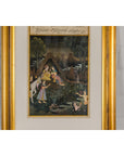 Mughal Style Watercolor on Paper Painting Depicting a King and His Harem, Framed-3. Asian & Chinese Furniture, Art, Antiques, Vintage Home Décor for sale at FEA Home