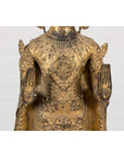 19th Century Gilded Bronze Tabletop Temple Statue-10. Asian & Chinese Furniture, Art, Antiques, Vintage Home Décor for sale at FEA Home