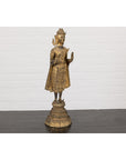 19th Century Gilded Bronze Tabletop Temple Statue-12. Asian & Chinese Furniture, Art, Antiques, Vintage Home Décor for sale at FEA Home