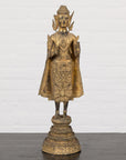 19th Century Gilded Bronze Tabletop Temple Statue-2. Asian & Chinese Furniture, Art, Antiques, Vintage Home Décor for sale at FEA Home