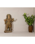 19th Century Carved Polychrome Samurai Sculpture-3. Asian & Chinese Furniture, Art, Antiques, Vintage Home Décor for sale at FEA Home