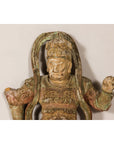 19th Century Carved Polychrome Samurai Sculpture-4. Asian & Chinese Furniture, Art, Antiques, Vintage Home Décor for sale at FEA Home