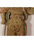 19th Century Carved Polychrome Samurai Sculpture-5. Asian & Chinese Furniture, Art, Antiques, Vintage Home Décor for sale at FEA Home