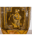 Two-Toned Brown Vase with Archaic Style Figures and Calligraphy Motifs-6. Asian & Chinese Furniture, Art, Antiques, Vintage Home Décor for sale at FEA Home