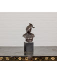 Bronze Greco Roman Style Bust of a Spartan Soldier on Black Wooden Base-10. Asian & Chinese Furniture, Art, Antiques, Vintage Home Décor for sale at FEA Home