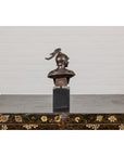 Bronze Greco Roman Style Bust of a Spartan Soldier on Black Wooden Base-12. Asian & Chinese Furniture, Art, Antiques, Vintage Home Décor for sale at FEA Home