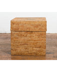 Rustic Vintage Country Style Thai Woven Rattan Lidded Storage Box-11. Asian & Chinese Furniture, Art, Antiques, Vintage Home Décor for sale at FEA Home
