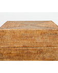 Rustic Vintage Country Style Thai Woven Rattan Lidded Storage Box-8. Asian & Chinese Furniture, Art, Antiques, Vintage Home Décor for sale at FEA Home