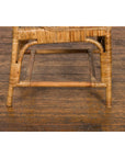 Vintage Rattan Chair with Slanted Back & Long Front Skirt-14. Asian & Chinese Furniture, Art, Antiques, Vintage Home Décor for sale at FEA Home