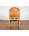 Vintage Rattan Chairs with Covered Front Aprons, Sold Each-11. Asian & Chinese Furniture, Art, Antiques, Vintage Home Décor for sale at FEA Home