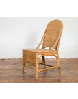 Vintage Rattan Chairs with Covered Front Aprons, Sold Each-14. Asian & Chinese Furniture, Art, Antiques, Vintage Home Décor for sale at FEA Home