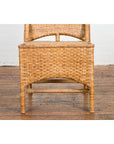 Vintage Rattan Chairs with Covered Front Aprons, Sold Each-9. Asian & Chinese Furniture, Art, Antiques, Vintage Home Décor for sale at FEA Home