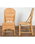 1950s Midcentury Country Style Woven Rattan Rustic Chairs, Pair-13. Asian & Chinese Furniture, Art, Antiques, Vintage Home Décor for sale at FEA Home