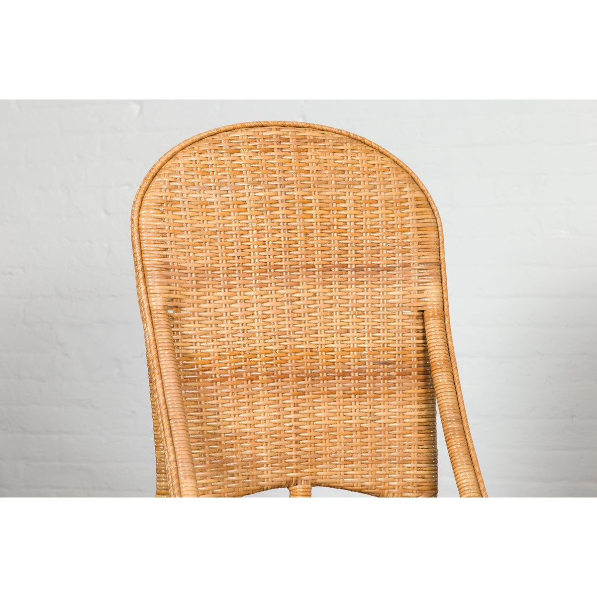 1950s Midcentury Country Style Woven Rattan Rustic Chairs, Pair-6. Asian & Chinese Furniture, Art, Antiques, Vintage Home Décor for sale at FEA Home