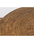 Country Style Vintage Thai Woven Rattan Drum Table with Circular Top-6. Asian & Chinese Furniture, Art, Antiques, Vintage Home Décor for sale at FEA Home