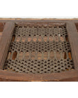 Rustic 19th Century Indian Iron Window Grate Made Into a Table-10. Asian & Chinese Furniture, Art, Antiques, Vintage Home Décor for sale at FEA Home