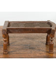 Rustic 19th Century Indian Iron Window Grate Made Into a Table-11. Asian & Chinese Furniture, Art, Antiques, Vintage Home Décor for sale at FEA Home