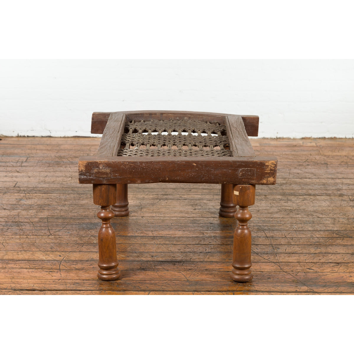 Rustic 19th Century Indian Iron Window Grate Made Into a Table-12. Asian & Chinese Furniture, Art, Antiques, Vintage Home Décor for sale at FEA Home