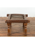 Rustic 19th Century Indian Iron Window Grate Made Into a Table-12. Asian & Chinese Furniture, Art, Antiques, Vintage Home Décor for sale at FEA Home