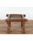 Rustic 19th Century Indian Iron Window Grate Made Into a Table-2. Asian & Chinese Furniture, Art, Antiques, Vintage Home Décor for sale at FEA Home