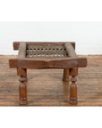 Rustic 19th Century Indian Iron Window Grate Made Into a Table-9. Asian & Chinese Furniture, Art, Antiques, Vintage Home Décor for sale at FEA Home